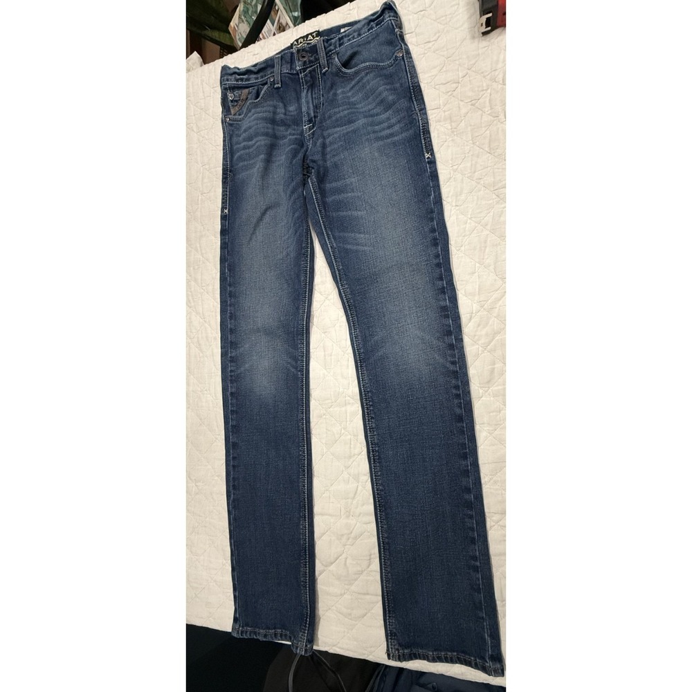 Ariat M8 Rhett Men's Jeans 31x36 Modern Slim Stackable Straight Heath Western